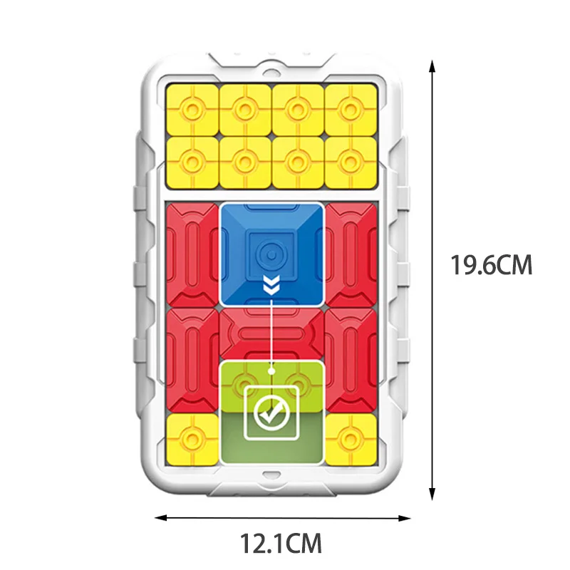 Slide Block Brain Game Challenge Huarong Road Brain Teaser Sliding Puzzles Logical Thinking Interactive Toy Board Game Kid Gifts