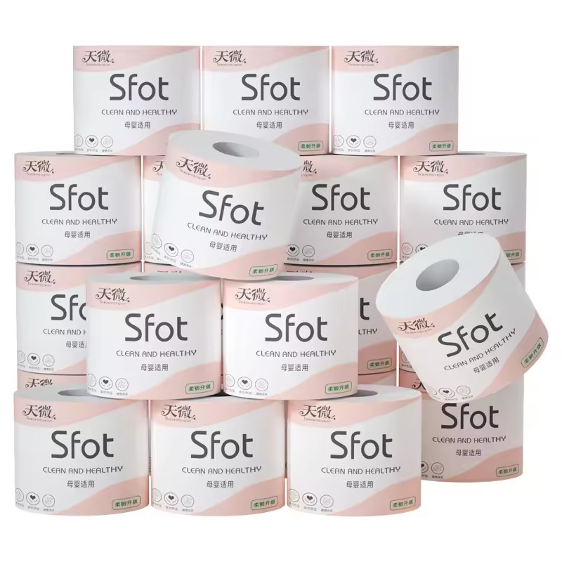 6Rolls of Household Paper Towels on r Five Layers of Thickened Core Roll Toilet Paper Toilet Paper