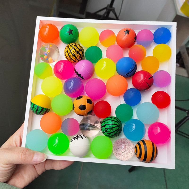 10/20PCS 탄성 공 어린이 실내 및 실외 재미 장난감 탄성 공 고무 탄성 공 점프 공 고무 단단한 공