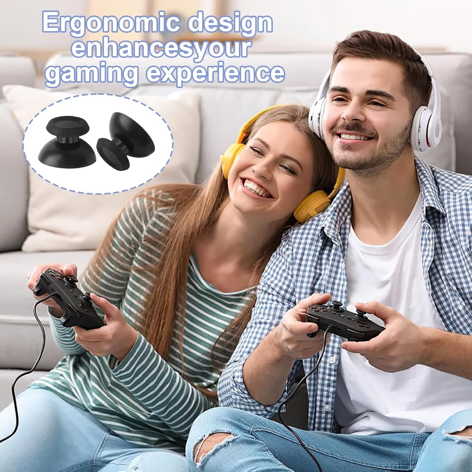 10/20pcs Replacement Thumbsticks Analog For PS4 Controller Joystick Caps Repair Parts Thumb Sticks For PlayStation 4 Accessories