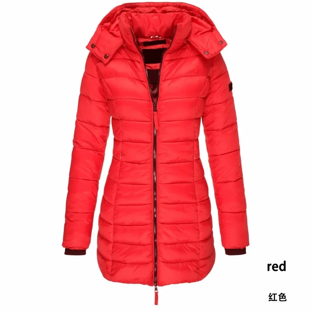 Conjunto de chaqueta de plumón de ganso para mujer, conjunto de chaqueta de plumón de ganso de lujo ligero, gruesa, media, larga, con capucha, para invierno