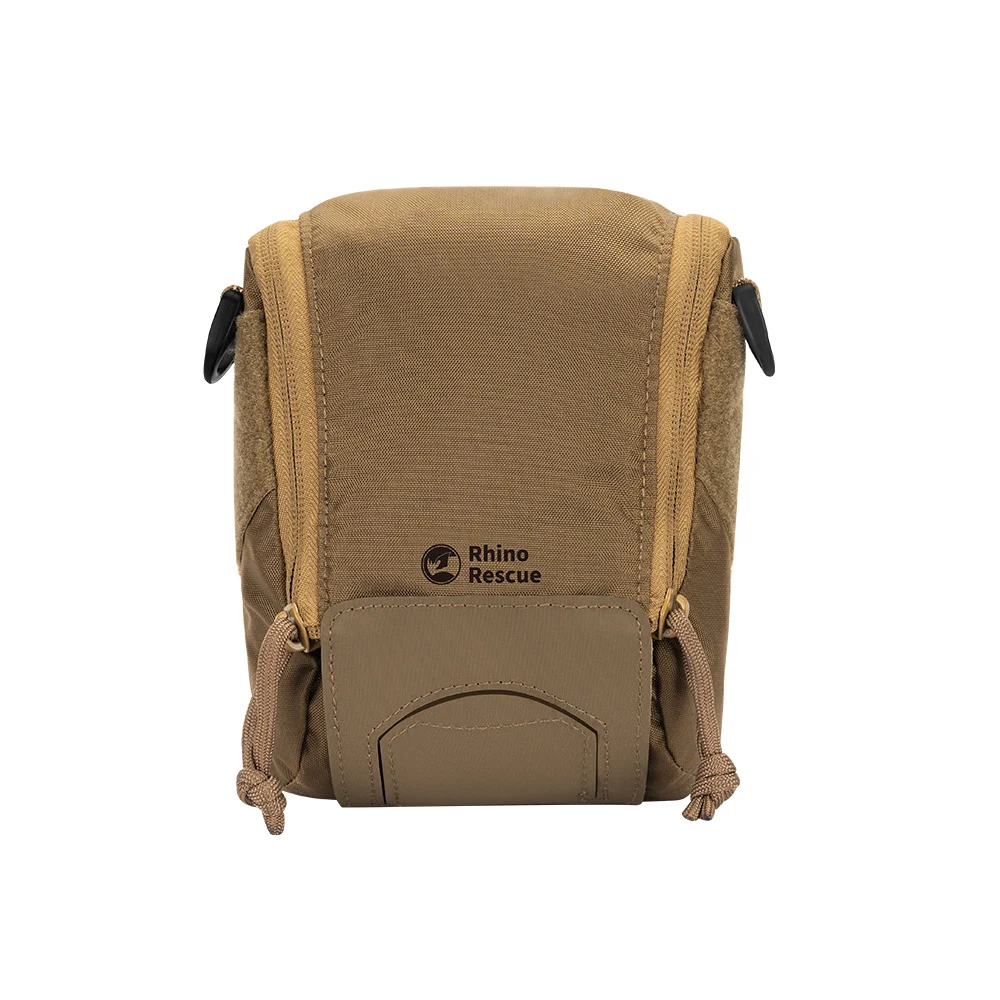 Rhino Rescue Tactical Molle Admin Pouch Laser Cut EDC Utility Bag Horizontal Modular Pouch for Camping Hiking Gear (Empty)