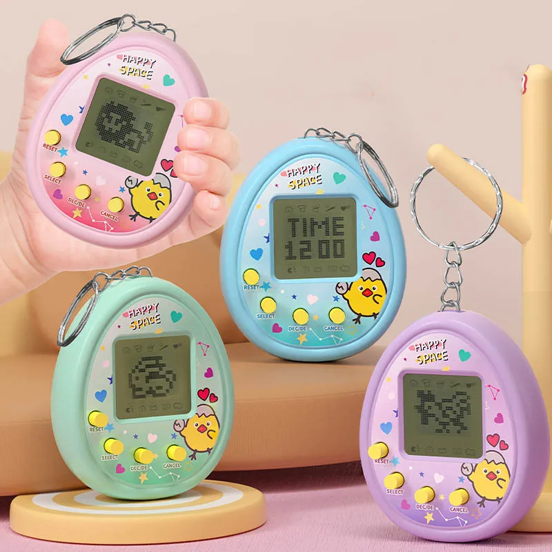Electronic Virtual Pets Nostalgic 168 Pets In One Virtual Cyber Digital  Animals Pet Toys Mini Screen Handheld Game Machine Toy