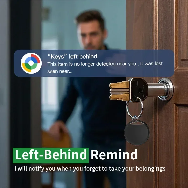 GPS Smart Tracker Tag Bluetooth Locator Anti-Lost Device Mobile Keys Pet Elderly Kids Finder Work with Android Google Find My