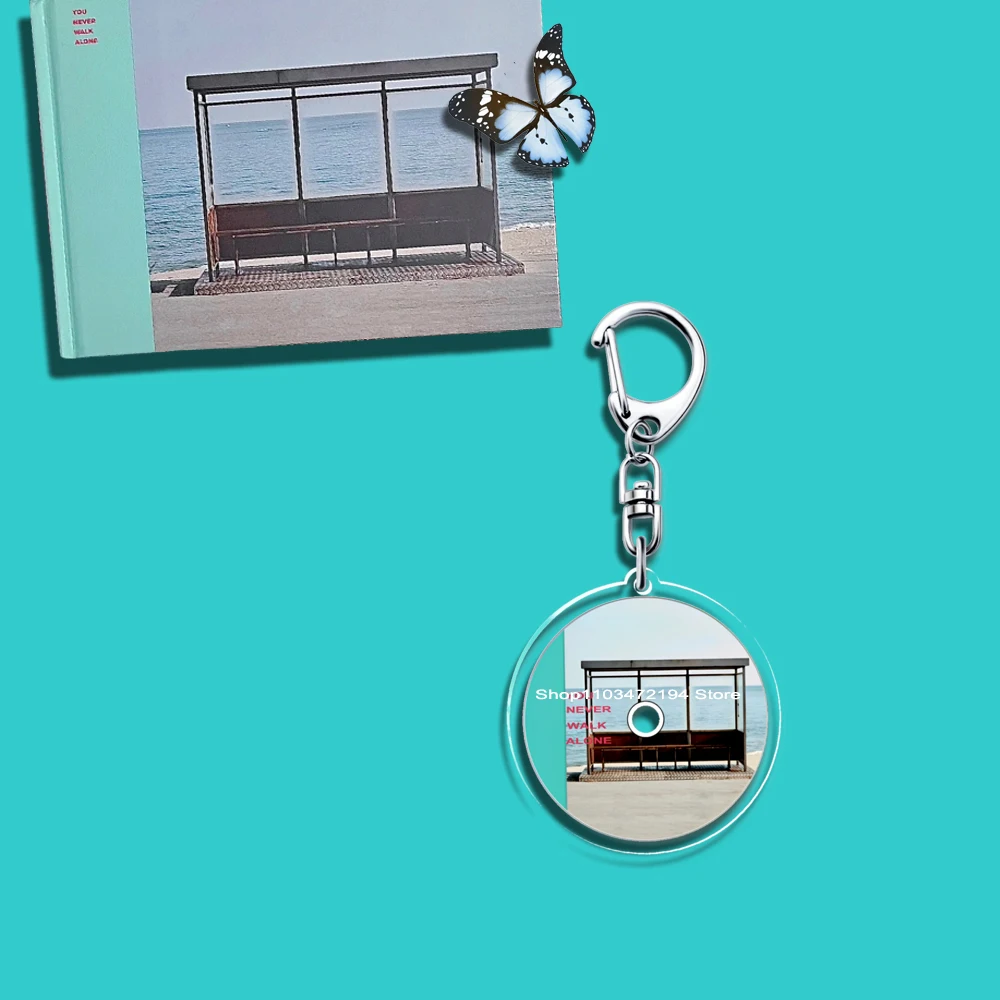 Acrylic Kpop Mini CD Keychain GOLDEN MUSE Album LAYOVER Agust Dddays FACES INGIDO Key Ring V Teakook Accessories Merch Fun Gits