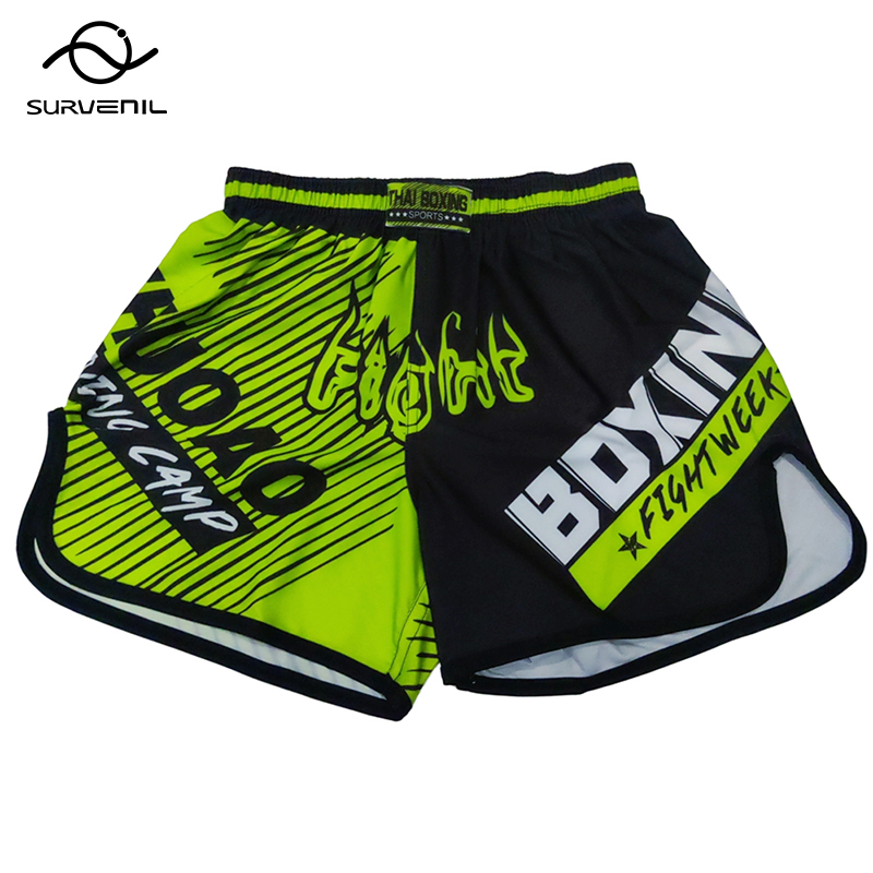 Pantalones cortos de boxeo tailandés con estampado MMA Muay Thai, pantalones cortos baratos para hombres, pantalones de Kickboxing Sanda para niños y mujeres, ropa de lucha de artes marciales
