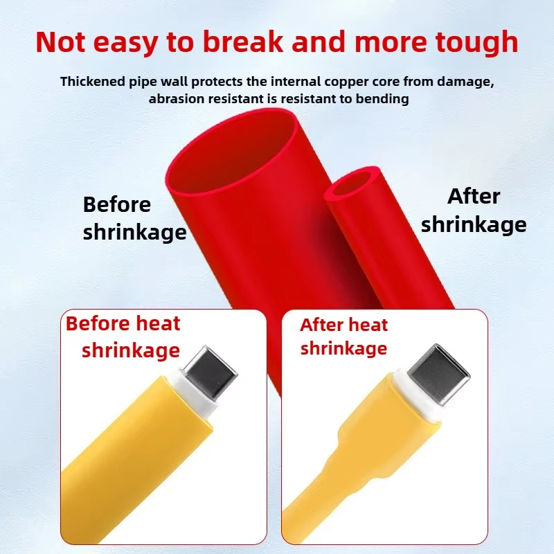 Thermal-Activated Cable Sleeve Shrinkable Wire Protector Kit Insulation Tubes for DlY Proiects Automotive Electronics Repair