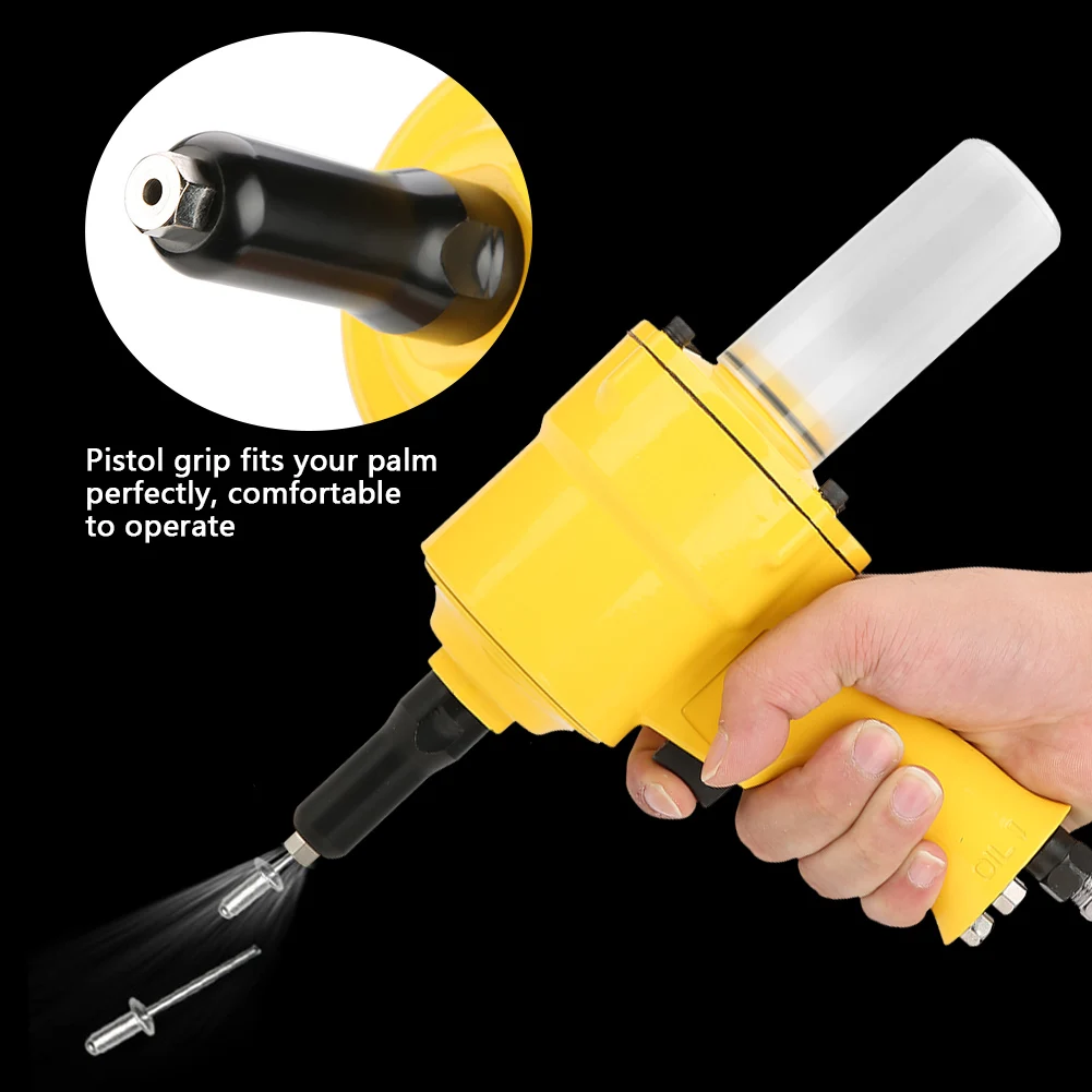 KP-705P pneumatique riveteuse pistolet poignée Rivet pistolet alimenté par Air rivetage outil 2.4/3.2/4.0/4.8mm pistolet à rivets outil de rivetage pistolet de rivetage