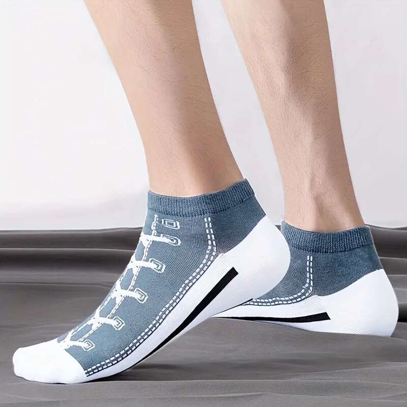 5 pares de calcetines para verano, finos, transpirables, invisibles, resistentes a los olores, calcetines deportivos para barcos que absorben el sudor