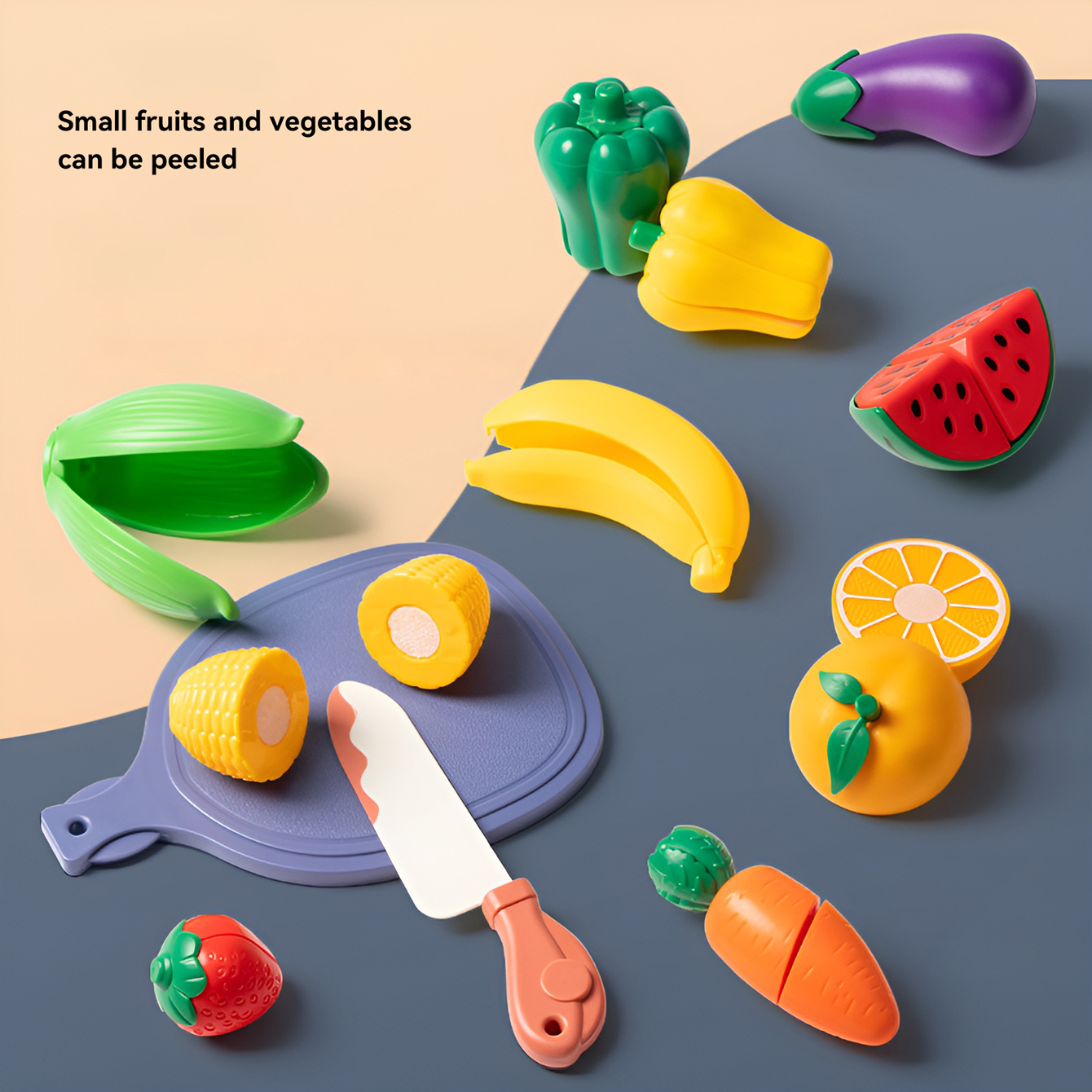 I bambini frutta e verdura tagliano felici ogni cucina giocattoli puzzle prima educazione cognizione