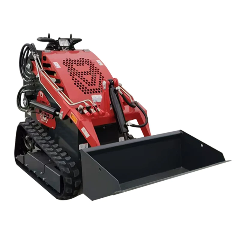 Manufacturer Direct 380E Mini Wheel Slip Loader Multi functional Mini Loader Small Forklift Customization