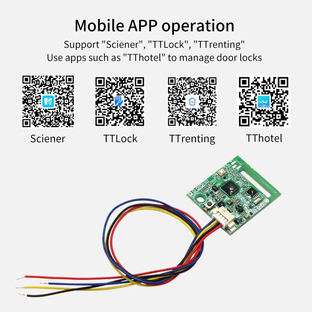 TTLOCK 5.0 Bluetooth Smart Electronic Door Lock Switch Ceiling Unlock Module APP Control Smart Home Switch Module SN9243 TTHotel