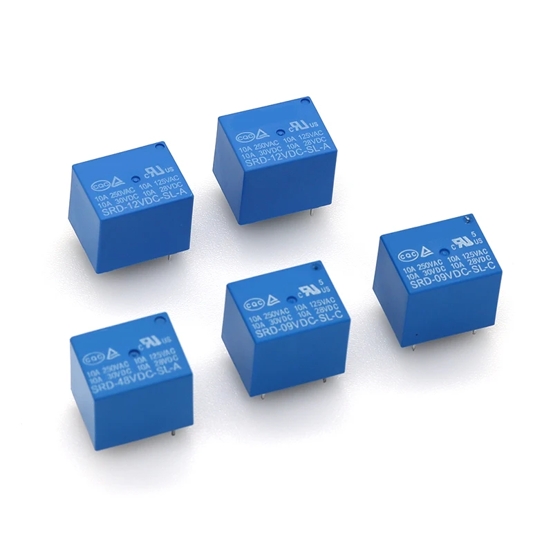5 Chiếc Tiếp SRD-5VDC-SL-C SRD-12VDC-SL SRD-3VDC SRD-9V Rơ Le 4/5 Chân 12V DC Chất Lượng Cao Javino