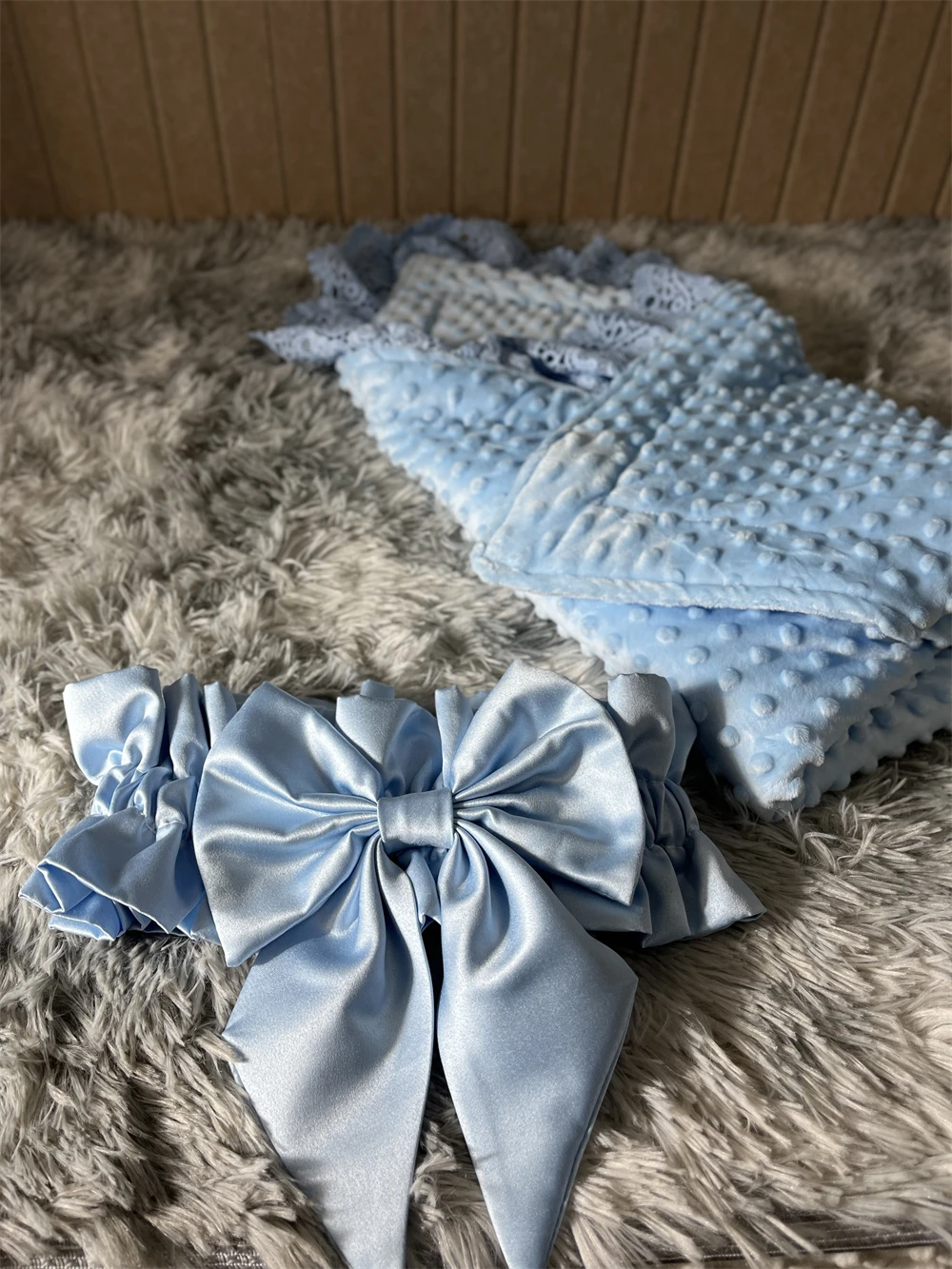 เด็กฤดูหนาวผ้าห่ม Swaddle ชายหญิงลูกไม้ฝรั่งเศส Essential รับผ้าห่ม Ultra-Soft ทารกแรกเกิด Registry Sleeping Wraps