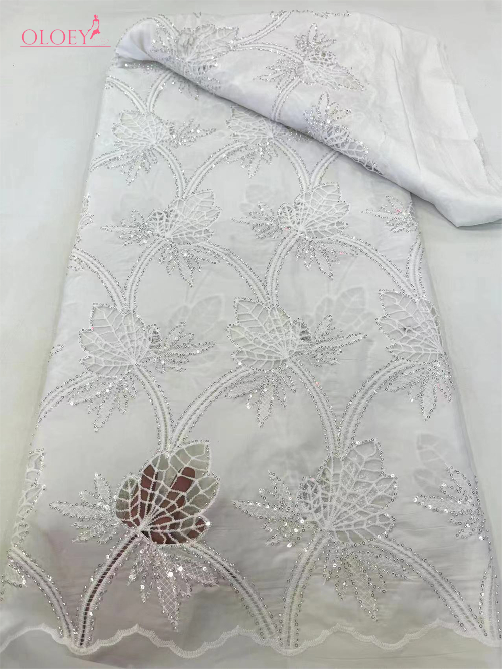 結婚式のドレスのためのアフリカのナイジェリアのレース生地、ファッショナブルな刺embroidery、環境に優しい色、フランスのメッシュ