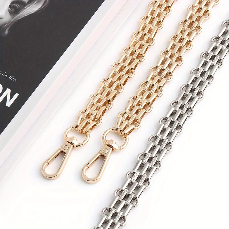 1PC Metal Chain Wallet Handle Shoulder Strap Replacement High-end Women's Bag Leather Goods Five-row Extended Crossbody Chain
