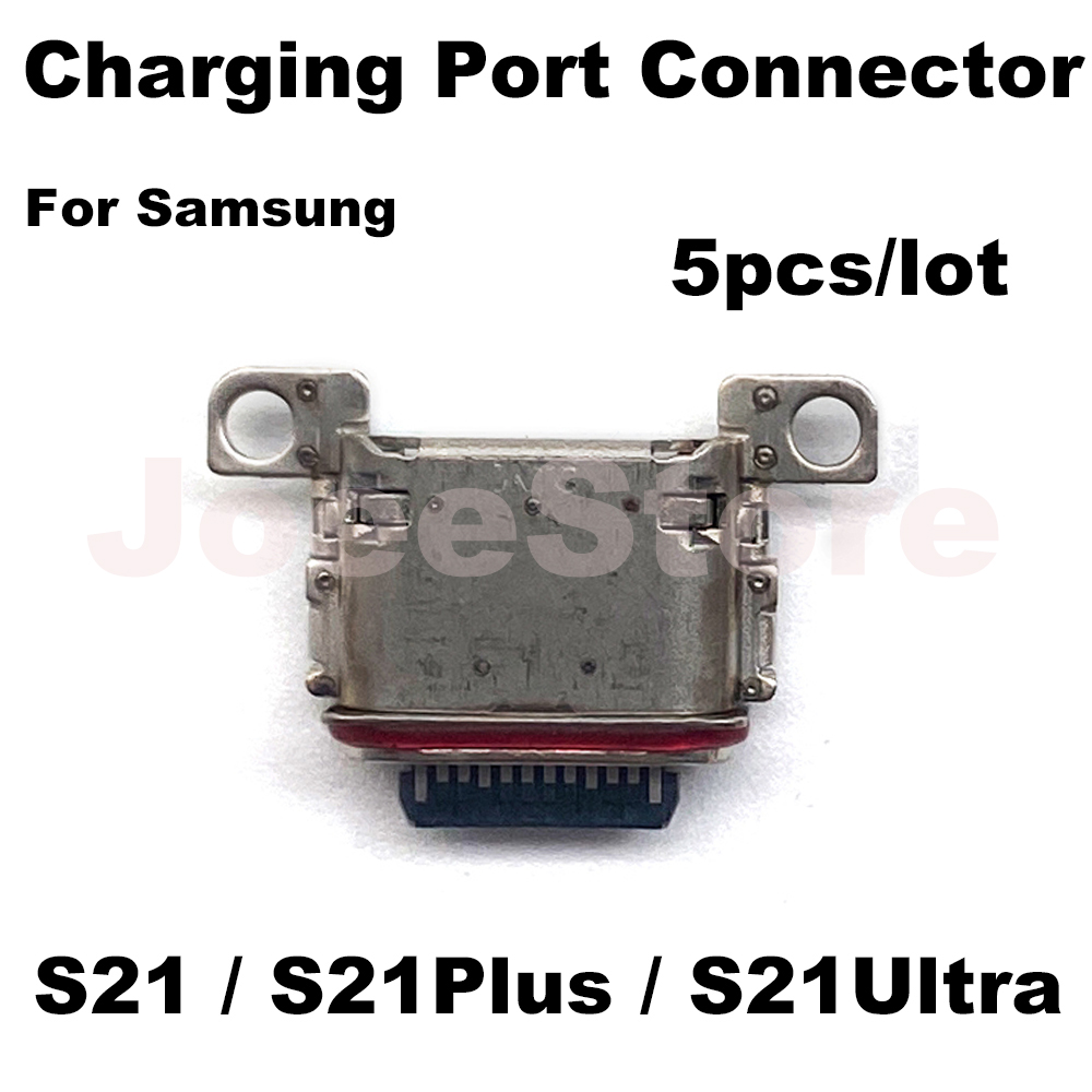 Conector de puerto de carga USB para Samsung S23 S22 S10 S20 S21 Ultra S8 S9 Plus, enchufe de cargador tipo C, 5 uds.