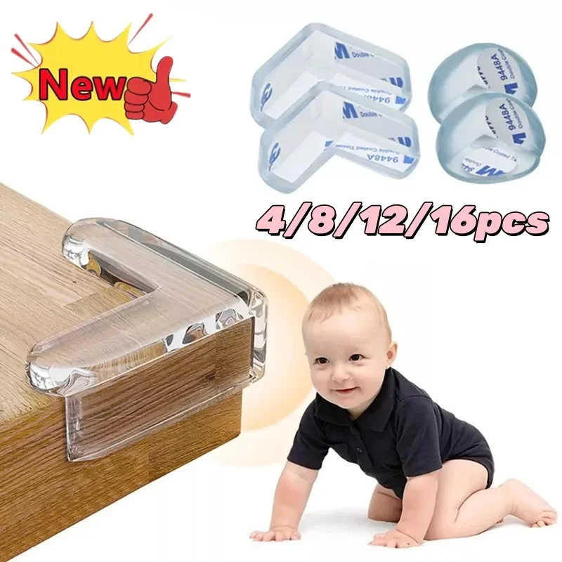 4/8/12/16PCS Protezione In Silicone di Sicurezza Del Bambino Tavolo Angolo Bordo di Protezione Della Copertura Presa Elettrica Per Bambini protezioni anticollisione