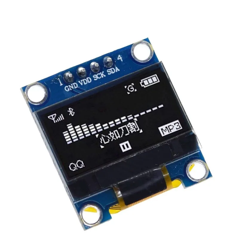 0.96-inch OLED liquid crystal display module 12864 SPI blue yellow white stm32/51/ routine