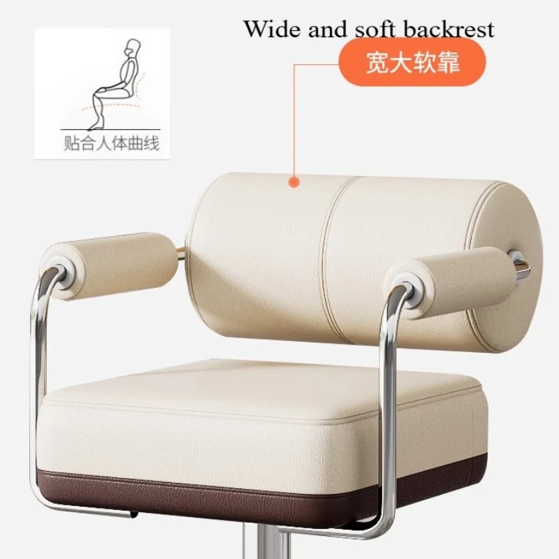 kitchen High dining bar chair backrest luxury Swivel counter Interior Armchair backrest high stool for counter ergonomic