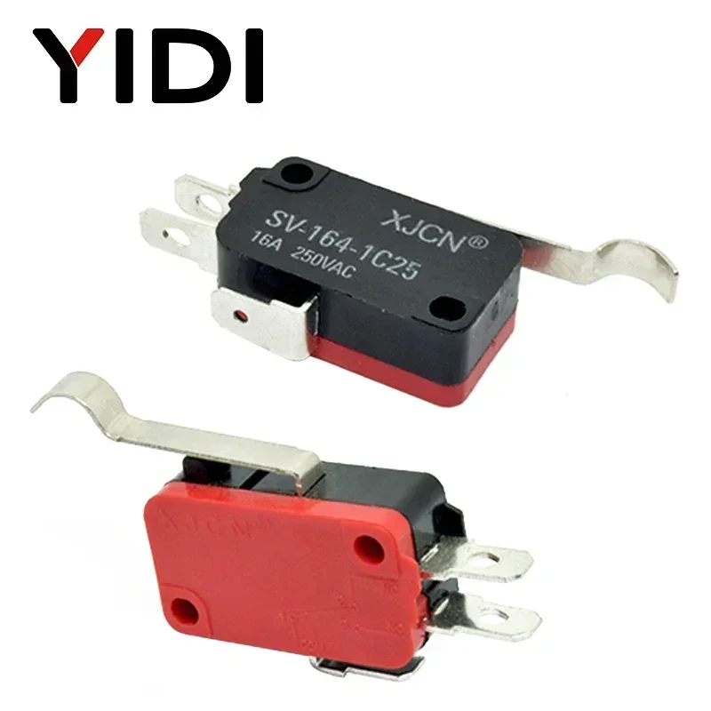 V-15 V-151 V-152 V-153 V-154 V-155 V-156-1C25 Micro Switch 16A 250VAC SPDT Nhất Thời Du Lịch Hạn Chế Công Tắc 1NO1NC Lever Con Lăn