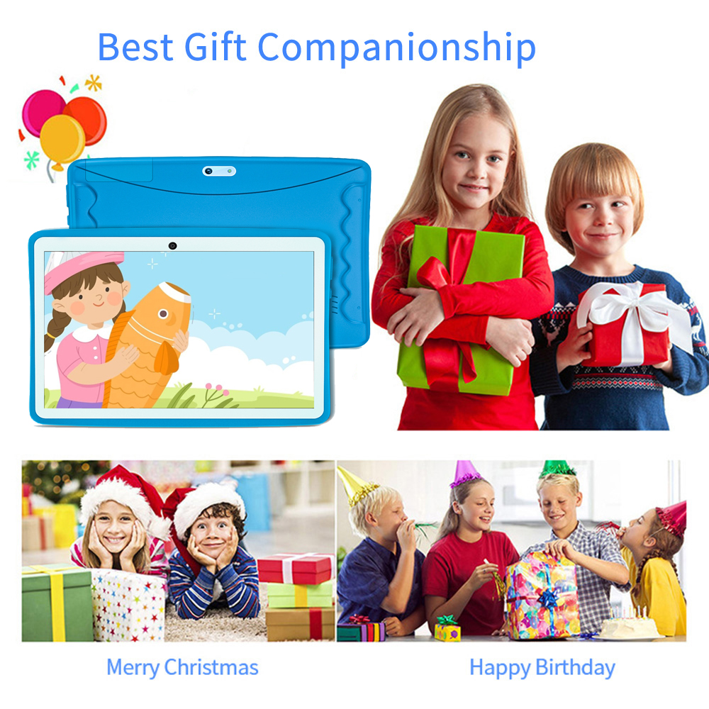 Tablet Quad Core infantil, aprendizagem e educação, 4GB de RAM, 64GB ROM, 10.1 ", 5000mAh, presente, novo