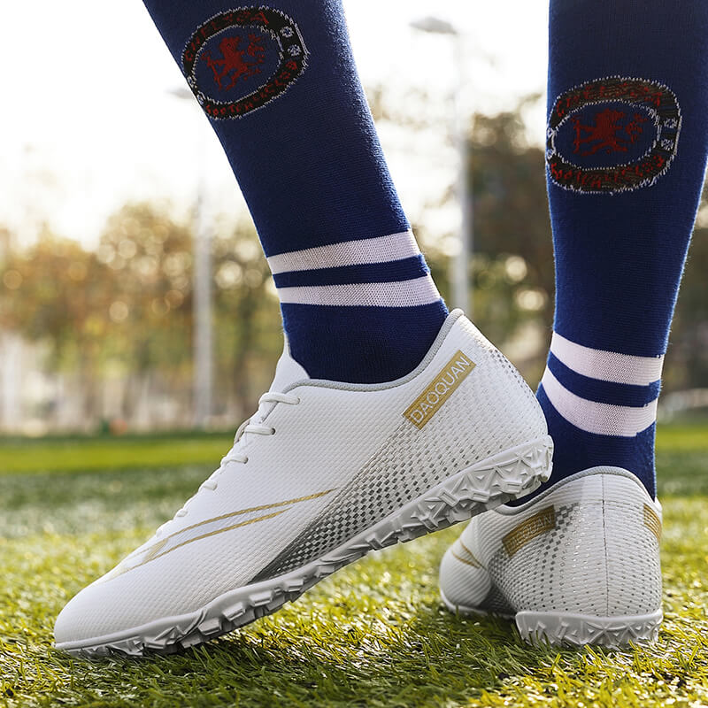สนามหญ้ารองเท้าผู้ชาย Hard Court เยาวชนฟุตบอล Cleats Ultralight ผู้หญิงรองเท้าฟุตบอล Anti Skid Futasl รองเท้าผ้าใบขนาดใหญ่ TF Chuteira