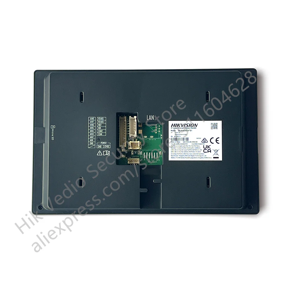 Hikvision video-intercom IP-gebaseerd binnenstation DS-KH6350-WTE1 7-inch IPS touchscreen standaard POE WIFI draadloze monitor