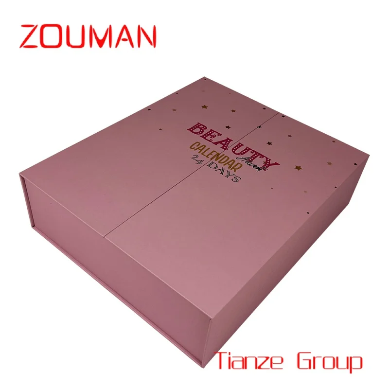 Custom , Countdown Advent Calendar Beauty Packaging Box Make Up Advent Calendars 24 Days Advent Calendar Gift Box For Cosmetic