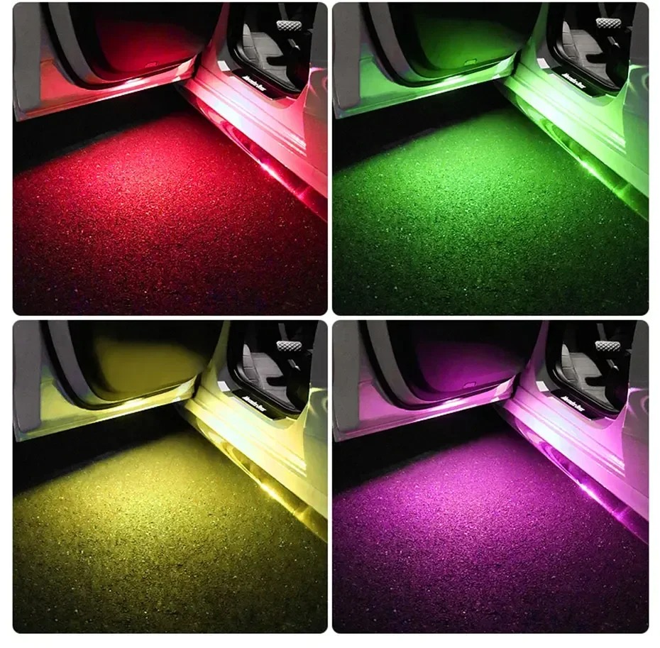 Autodeurverlichting LED Welkom Licht Magnetische bediening USB Opladen Auto Open Deur Veilig Anti-collision Noodsignaallamp