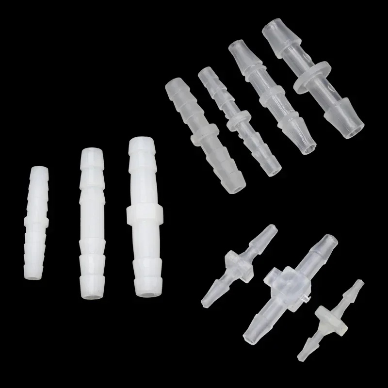 10 ~ 50 Uds. Junta de manguera de plástico Pagoda 1,6 2,4 3,2 4 4,8 5,6 6,4 8 9,5 10mm accesorios de tipo recto conector de manguera de tubo
