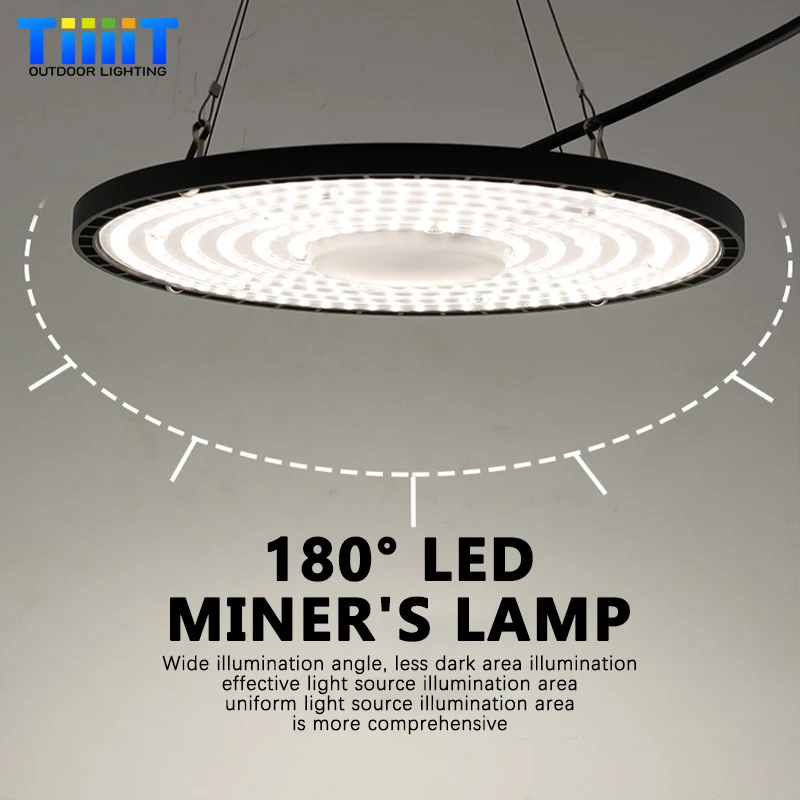 High Bay Light UFO LED 220 В 100 Вт 150 Вт 200 Вт Деловой стадион Склад Гаражный светильник Супер яркий промышленный светильник для горнодобывающей промышленности