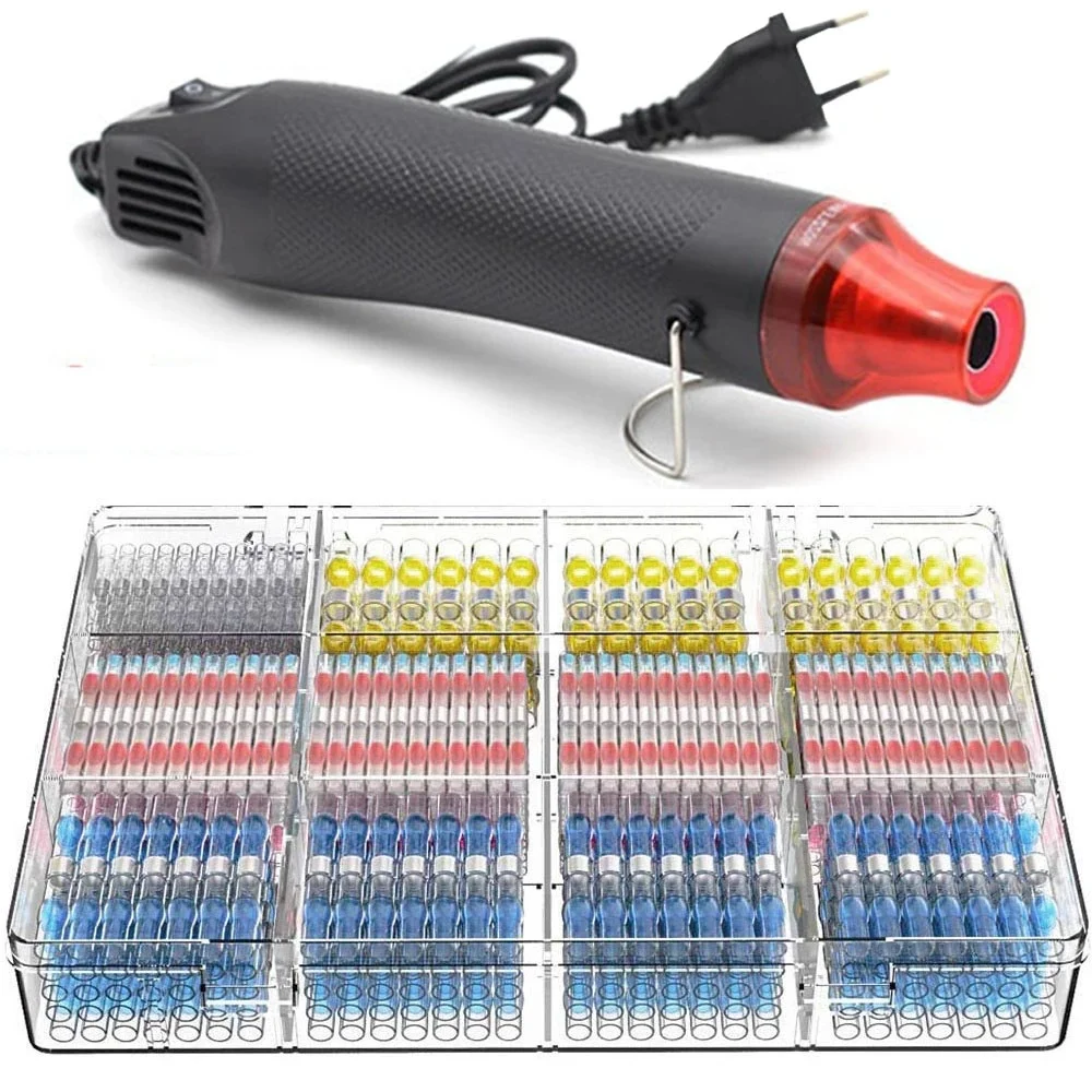 Mini Điện Nhiệt Súng Cầm Tay Súng Bắn Khí Nóng Với 100 Chiếc Nhiệt Mông Cho Thủ Công DIY Hàn Cói Dây kết Nối Bộ