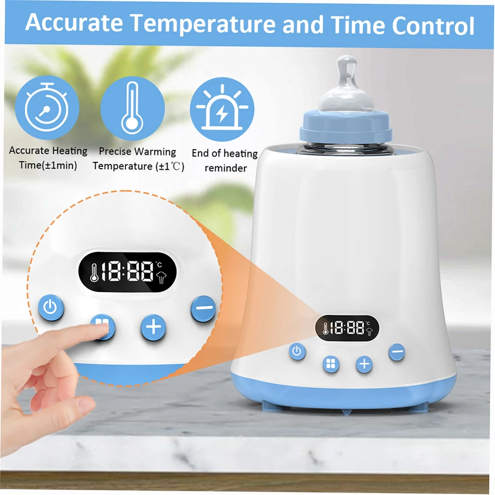 Eccomum Babyflaschenwärmer, schneller Milchwärmer mit LCD-Display und Timer, Flaschenwärmer, Babyflaschenwärmer, Reiseflaschenwärmer, USB