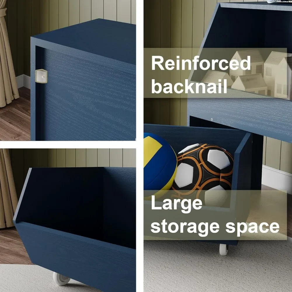 Toy Storage and Organizer for Kid, Boys and Girls Muti-Functional Bookcase and Storage Bin with Moveable Drawers, Children Toddl