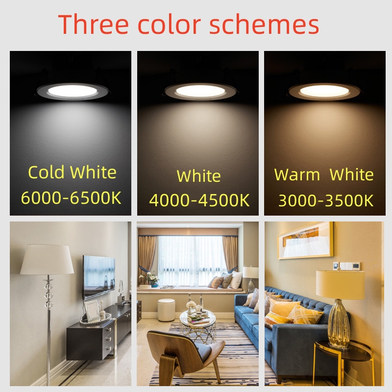 埋め込み式円形LEDシーリングライト,屋内照明,暖かい白色光,5w,7w,9w,12w,15w,18w,ac 220v,AC 230v、240v