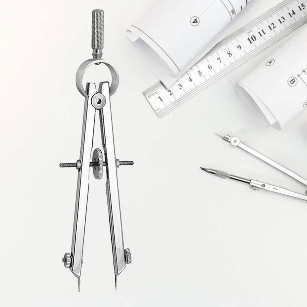Professional Metal Compass Drawing Tools High Precision Bow Divider Spring Chart Planning Line Caliper Spacer Accurate Gauge