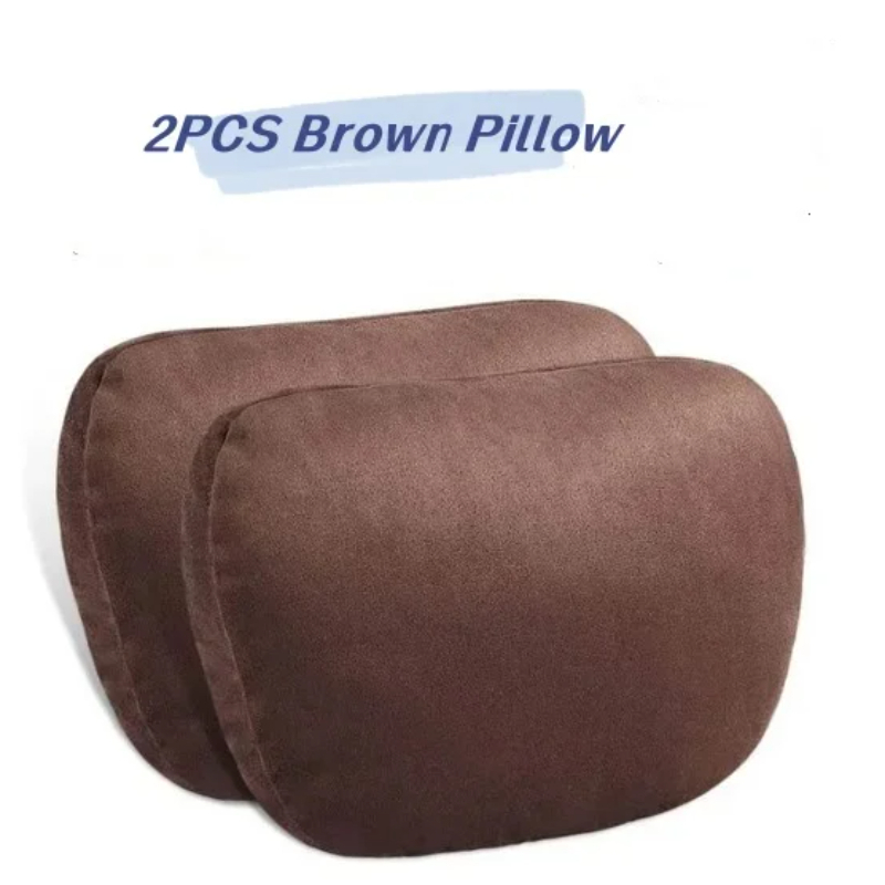 Travesseiro de pescoço para assento de carro, travesseiro protetor de algodão com memória automática, suporte universal para cabeça de carro para cadeira de jogos