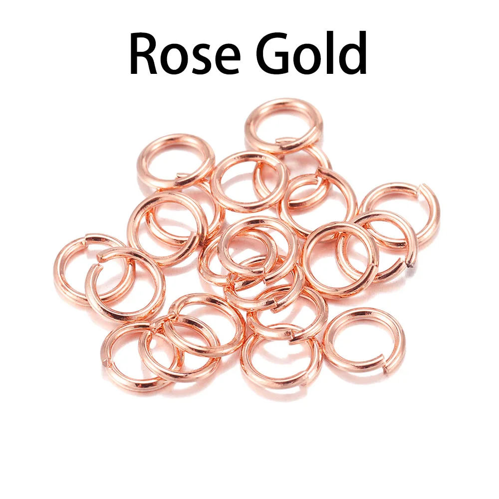 200pcs/lot 4-8mm Jump Rings Split Rings Connectors For Diy Jewelry Finding Making Accessories Wholesale Supplies