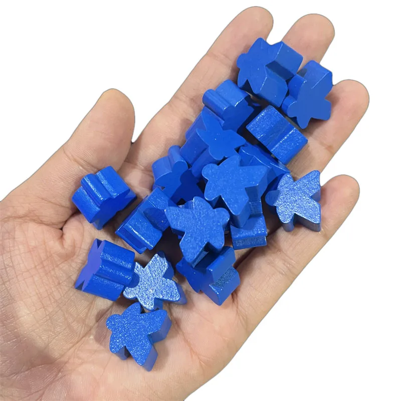 100 Gỗ Meeples 14 Màu 16Mm Thêm Bảng Trò Chơi Nhạt Miếng Thay Thế Để Bàn Chơi Game Thành Phần Và Nâng Cấp Phụ Kiện