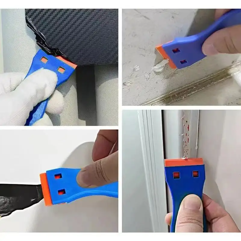 Raspador de remoção de cola multifuncional, remoção de vidro de plástico, raspador de limpeza, ferramenta de aplicação de filme de carro, limpeza de cozinha