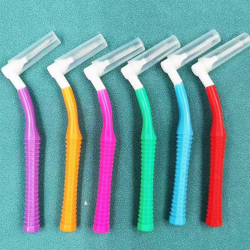 20Pcs/box Shape Push-Pull Interdental Brush Orthodontic Toothpick Teeth Whitening Tooth Pick ToothBrush Oral Hygiene Care