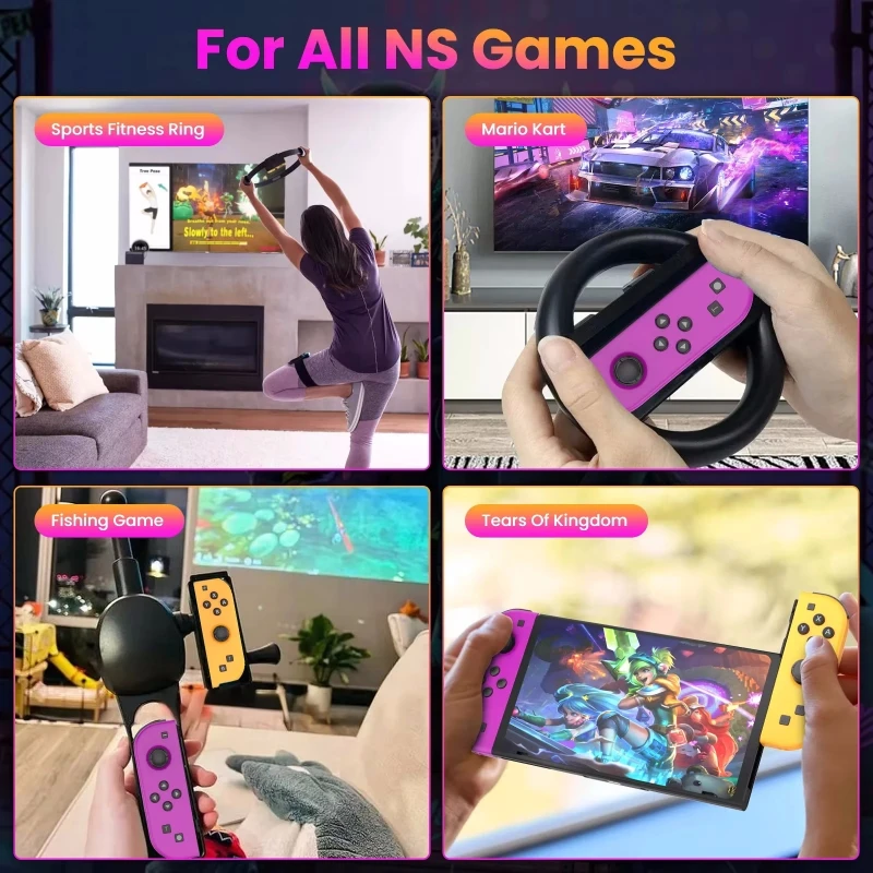 Bluetooth Gamepad For Nintendo Switch/OLED/IOS/Android/PC Wireless Controller Joystick With Trubo Video 6 Axis Gyro Game Console
