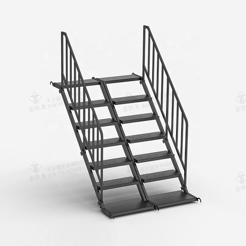 บันไดเหล็กสำหรับงานก่อสร้าง บันไดนั่งร้านสำหรับงานอีเว้นท์ กำลังลดราคา