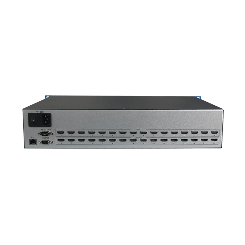 Conmutador de matriz HDMI 4K30Hz 4X4 8X8 8X16 16x16, estante profesional, divisor de interruptor de matriz HDMI, compatible con Control por aplicación