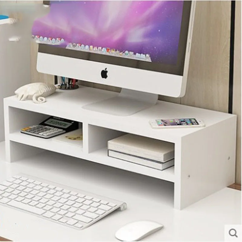 Single Laye storage computer rack computer elevated, display screen elevated  desktop keyboard sorting storage rack base shelf ﻿