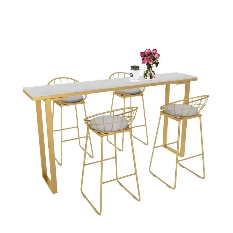 Mesa de café para el hogar, mostrador de Bar, desayuno, sala de estar moderna, balcón, mesas de Bar, cocina, Tavolo Da Bar nórdico, muebles Alto