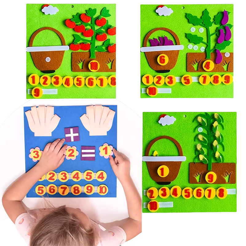 Mathematics Paste Board Math Toys Montessorian Toy Children Educational Pedagogical Learning Didactic Number Education Hobbies