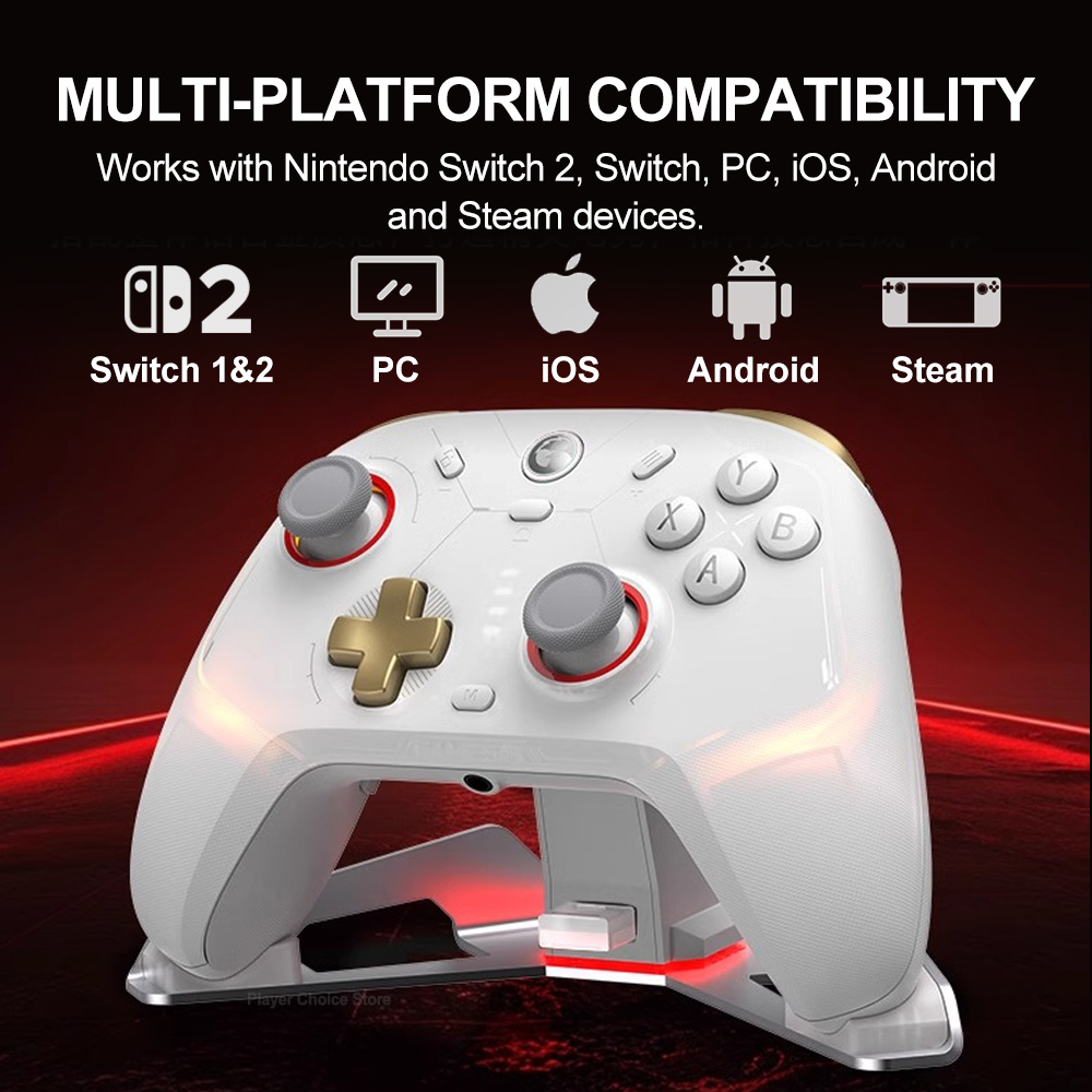 GameSir Cyclone 2 Pro Wireless Gamepads PC for Nintendo Switch 2/1 Windows Steam IOS Android Controller with Mag-Res TMR Sticks