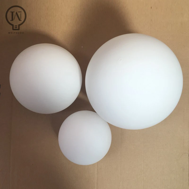 Kính Trắng Đèn Bóng Mát, Sữa Quả Cầu Chao Đèn Lắp Đèn, D10cm D12cm D15cm D20cm D25cm Vòng Che Ánh Sáng, pantalla Lampara